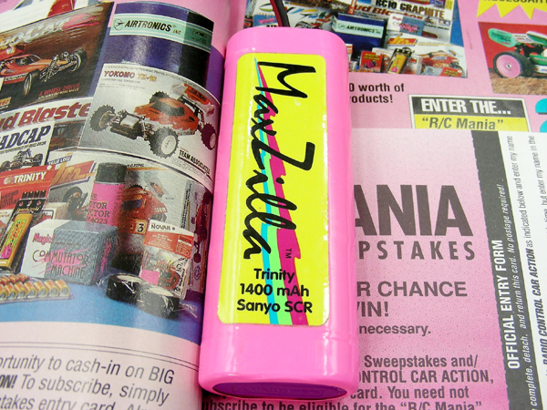 Vintage 1990 Trinity MAXZILLA 7.2V 1400mAh Sanyo SCR NiCD Battery