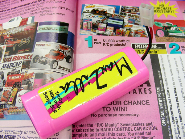 Vintage 1990 Trinity MAXZILLA 7.2V 1400mAh Sanyo SCR NiCD Battery