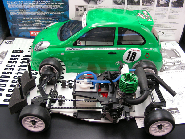 Vintage Kyosho SPADA 09L Nissan March Cup Car w 2-Speed & Tuned