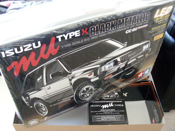Limited Tamiya 47383 CC01 Isuzu MU Type-X BLACK METALLIC EMPTY KIT