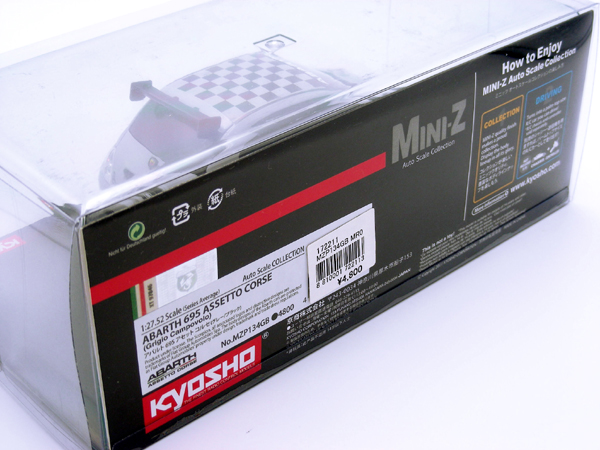 Vintage 2011 Kyosho MINI-Z MR03 Racer 1/27 Body Fiat ABARTH 695