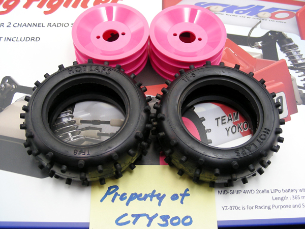 Yokomo YZ10 YZ870c Super Dog Fighter Front Pink Wheels TF8 Hot