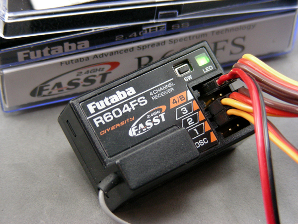 Vintage Futaba R604FS 2.4GHz 4CH FASST C2 Diversity Receiver 4PK