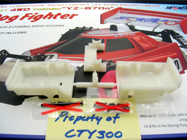 Yokomo YZ10 YZ870c Super Dog Fighter Front Rear Bulkhead Caps